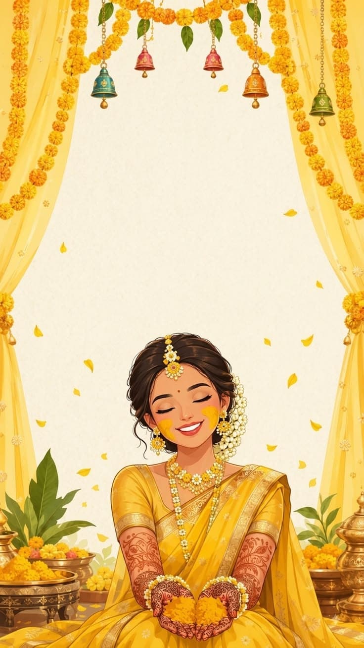Haldi Section Background